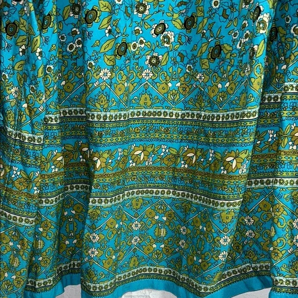 Natural Life Teal and Green Floral Dress size XL - Picture 11 of 12